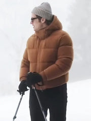 Emily in Paris S04 Gabriel Brown Puffer Jacket