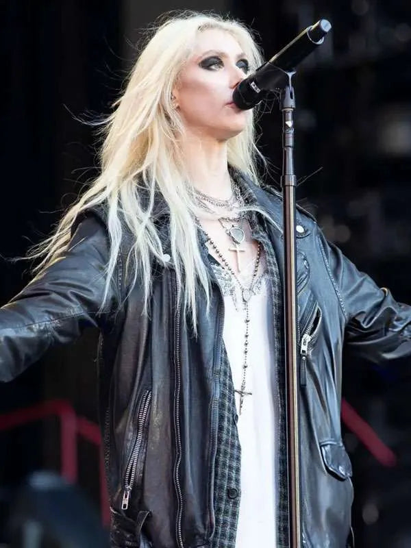 Taylor Momsen 2026 Black Leather Jacket