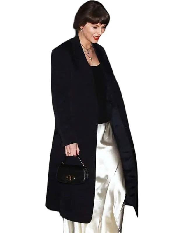 Taylor Swift Step Out NYC 2026 Black Coat
