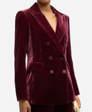 Taylor Tomlinson After Midnight 2024 Maroon Velvet Blazer