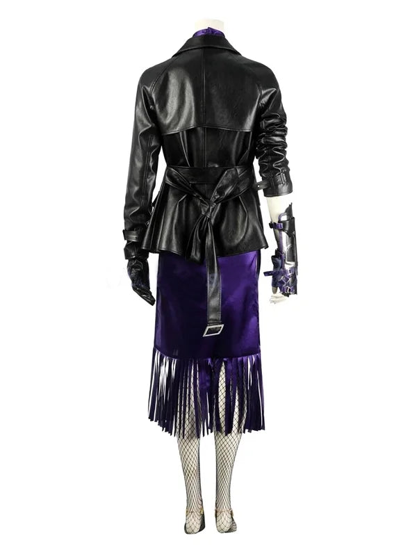 Nina Williams Tekken 8 Leather Trench Coat

