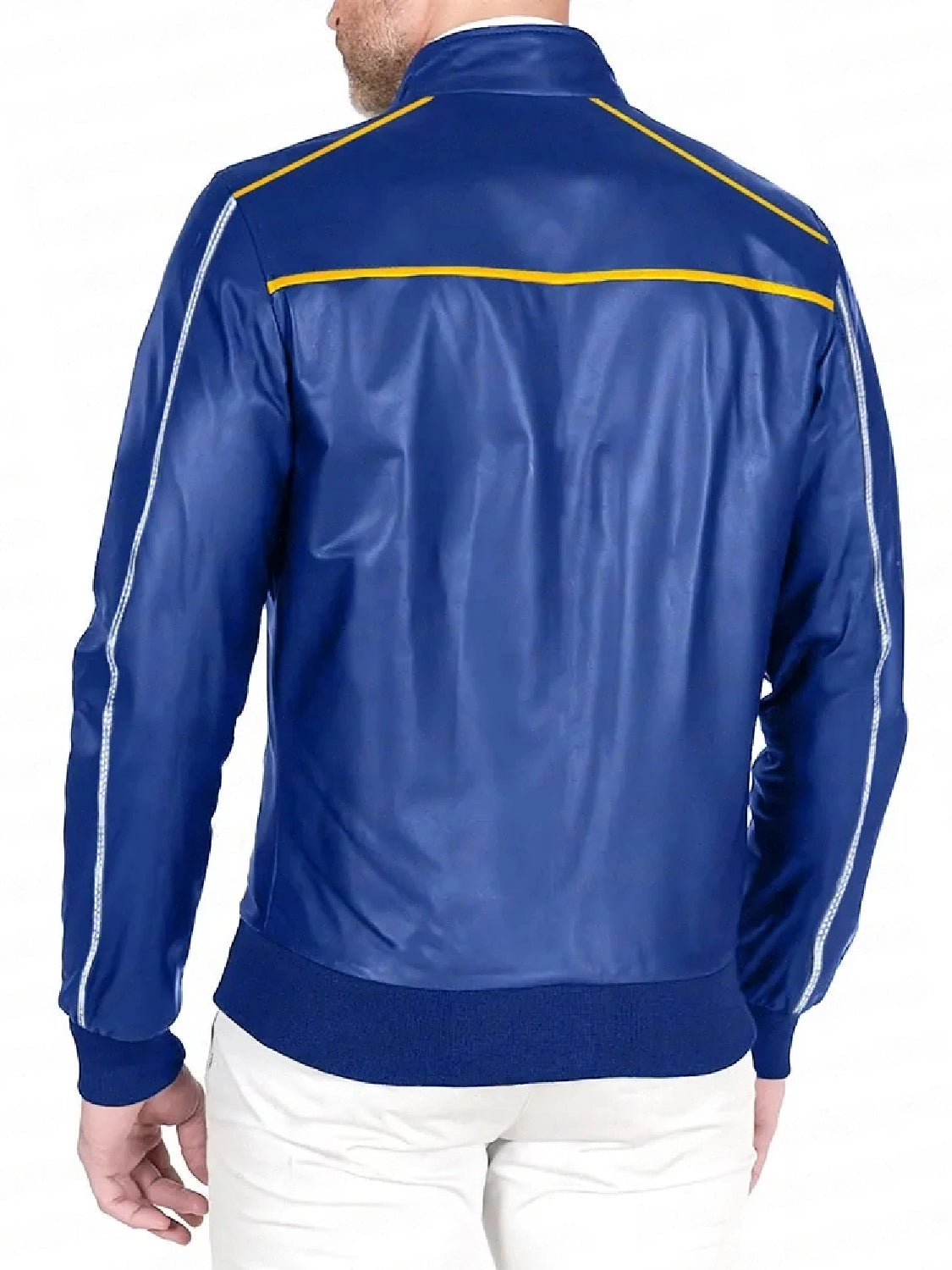 The Chase For Carrera Ryan Gosling Blue Leather Jacket