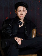 The Debt 2026 Daou Pittaya Black Leather Jacket