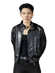 The Debt 2026 Daou Pittaya Black Leather Jacket