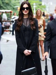 The Devil Wears Prada 2 Andy Sachs Black Wool Coat