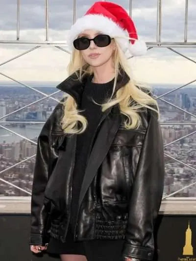 Taylor Momsen The Empire State Building 2025 Black Jacket
