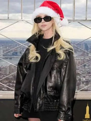 Taylor Momsen The Empire State Building 2025 Black Jacket
