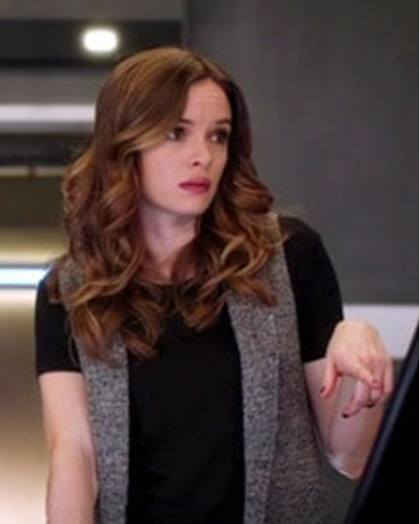 The Flash S04 Danielle Panabaker Grey Long Vest