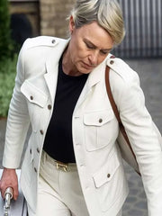 The Girlfriend 2025 Robin Wright White Jacket