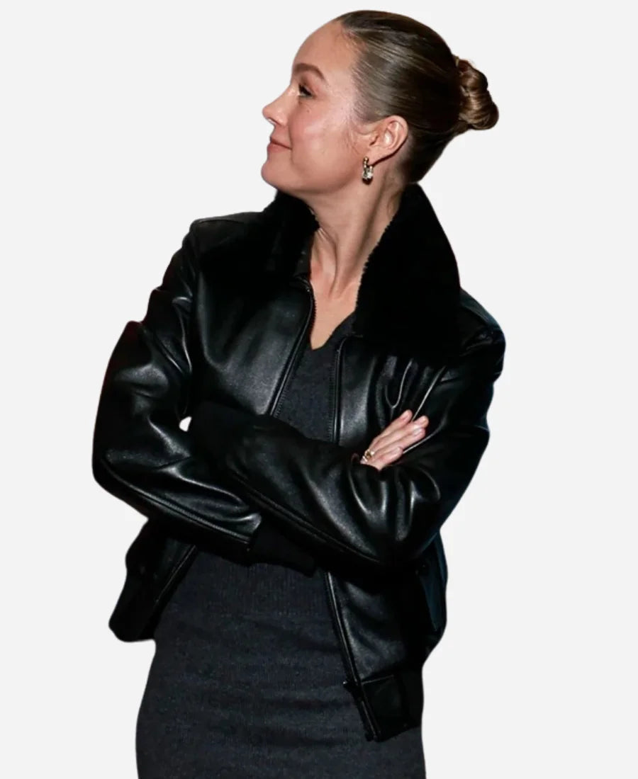Brie Larson Leather Jacket