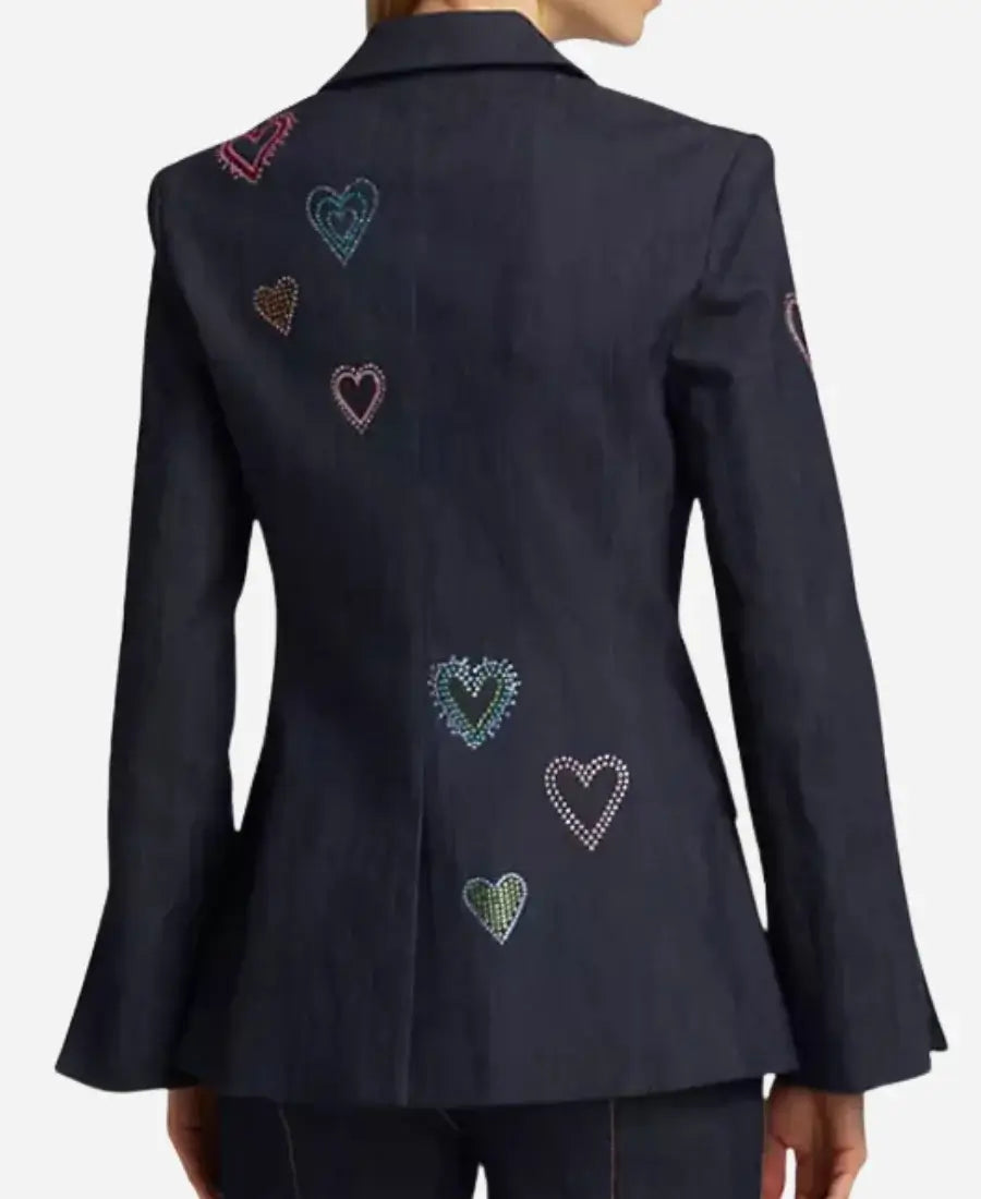 Savannah Guthrie The Today Show 2024 Heart Denim Blazer