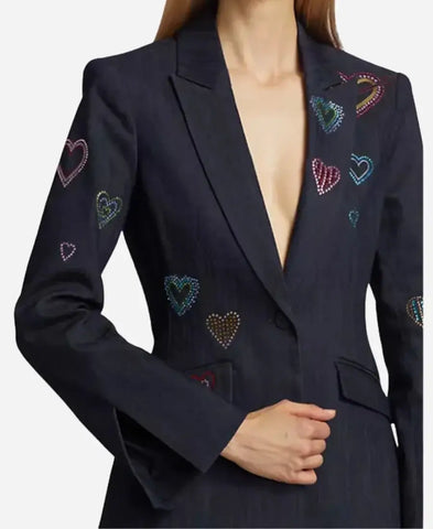 Savannah Guthrie The Today Show 2024 Heart Denim Blazer