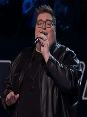 Jordan Smith The Voice 2026 Black Leather Jacket