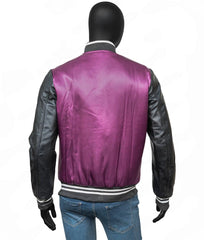The Weeknd Letterman Purple Jacket