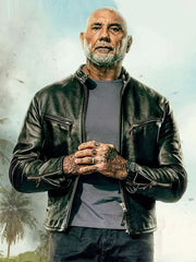 Dave Bautista The Wrecking Crew Black Leather Jacket