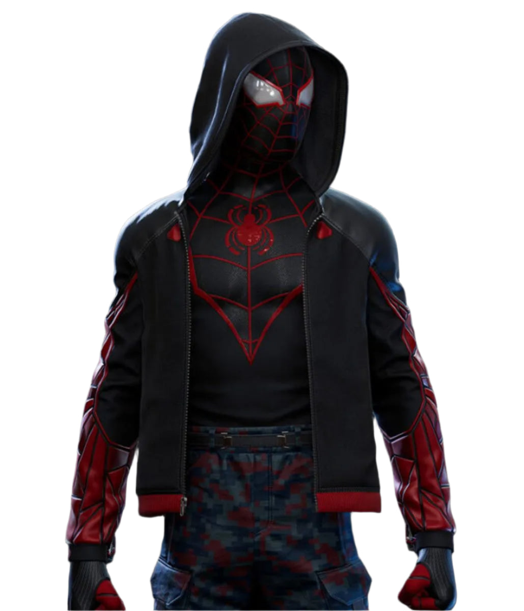 TheEndSpider-ManMilesMoralesBlackandRedHoodie_2