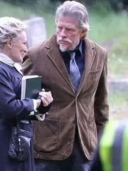 Thomas Haden Church Wake Up Dead Man Brown Blazer
