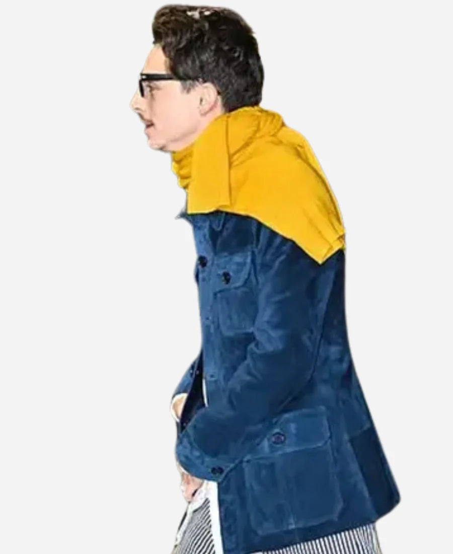 The Late Show With Stephen Colbert Timothee Suede jacket