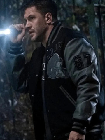 Venom 2 Eddie Brock  Detroit Lions Varsity Jacket