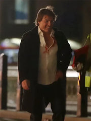 Tom Cruise Mission Impossible 8 Black Trench Coat