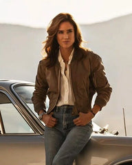 Top Gun Maverick Jennifer Connelly Brown Jacket