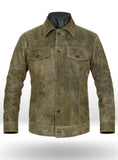 Transformers Age of Extinction Mark Wahlberg Suede Leather Jacket
