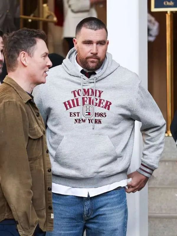 Travis Kelce New York 2026 Grey Hoodie
