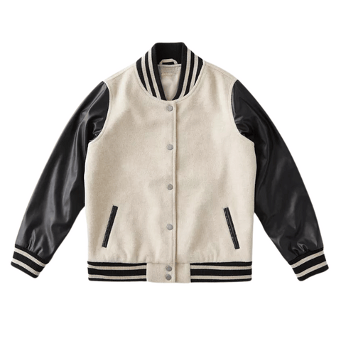 off white varsity jacket