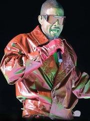 Usher R&B Tour 2026 Red Leather Jacket
