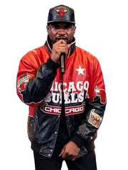 R&B Tour 2026 Usher Chicago Bulls Leather Jacket