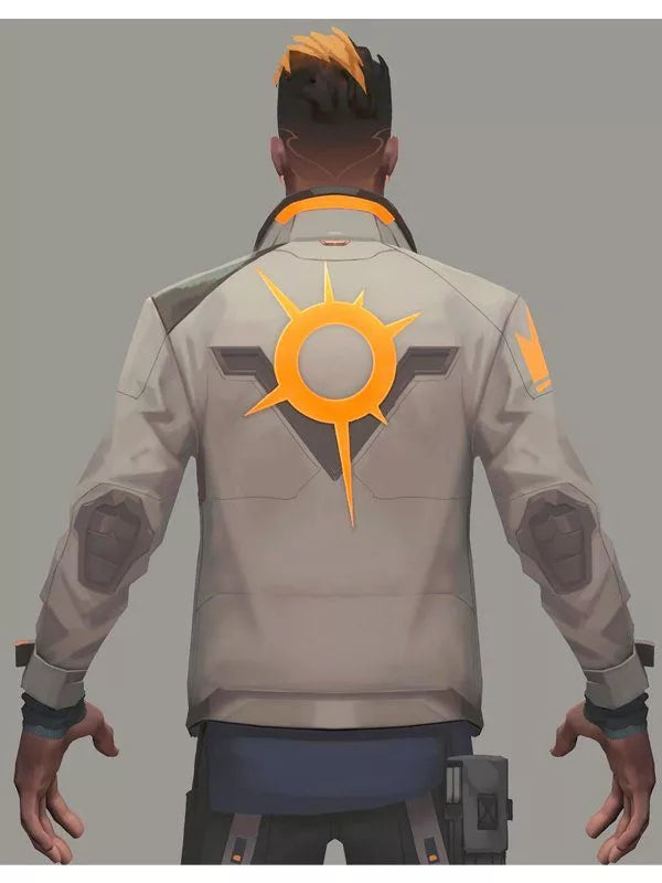 Valorant Phoenix Fiery Leather Jacket