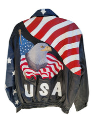 American Flag Eagle Bomber Jacket