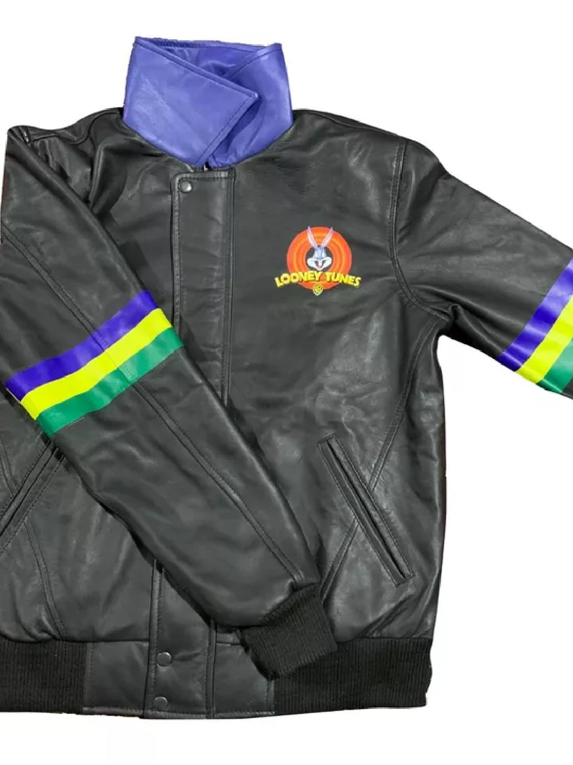 Vintage Anime Inspired Looney Tunes Bomber Jacket