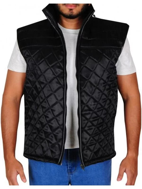 WWE JOHN CENA BLACK QUILTED VEST