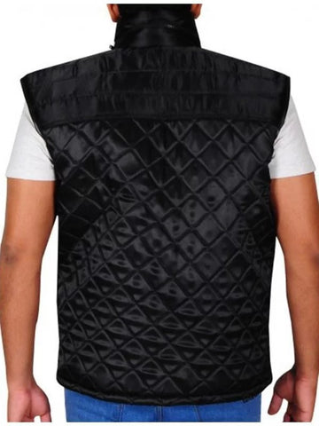 WWE JOHN CENA BLACK QUILTED VEST