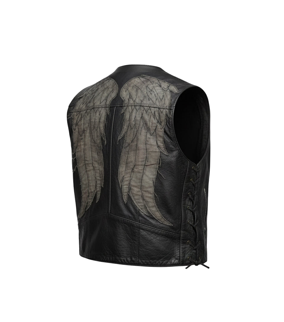 The Walking Dead Inspired Leather Angel Wings Vest