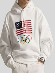 Winter Olympics 2026 Team USA White Hoodie
