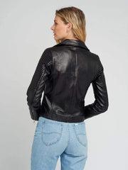 Womens Motorcycle Leather Jacket