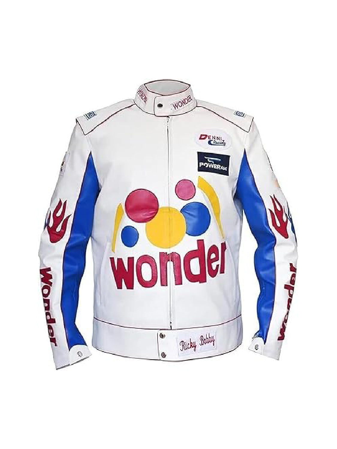 Women Sports Biker Racing Ricky Bobby Wonder Classic Leather Jacket