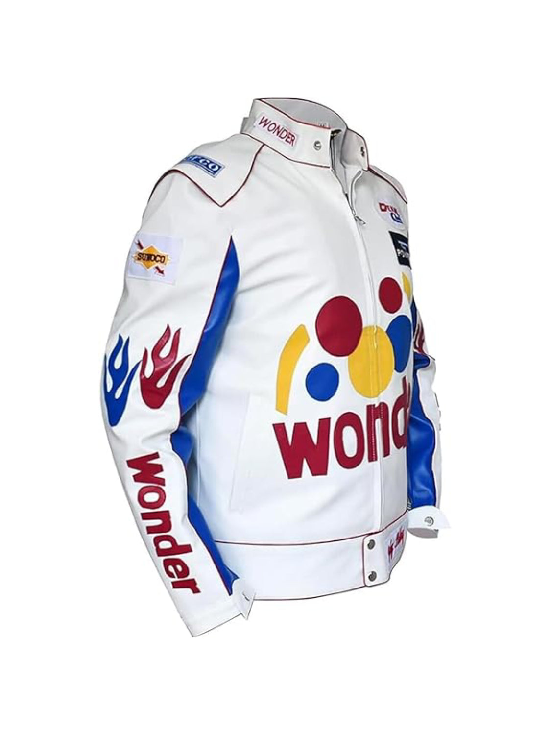 Women Sports Biker Racing Ricky Bobby Wonder Classic Leather Jacket