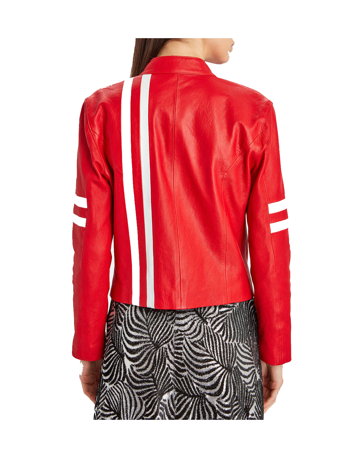 Women's Biker Ferrara Red leather Jacket