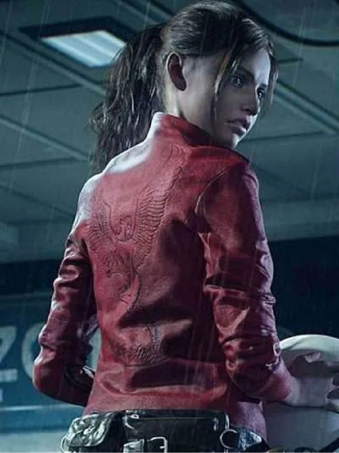 Womens Claire Redfield Red Jacket Resident Evil 2