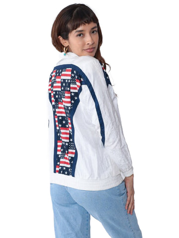 American Flag's Stars and Stripes Jacket | Windbreaker Jacket