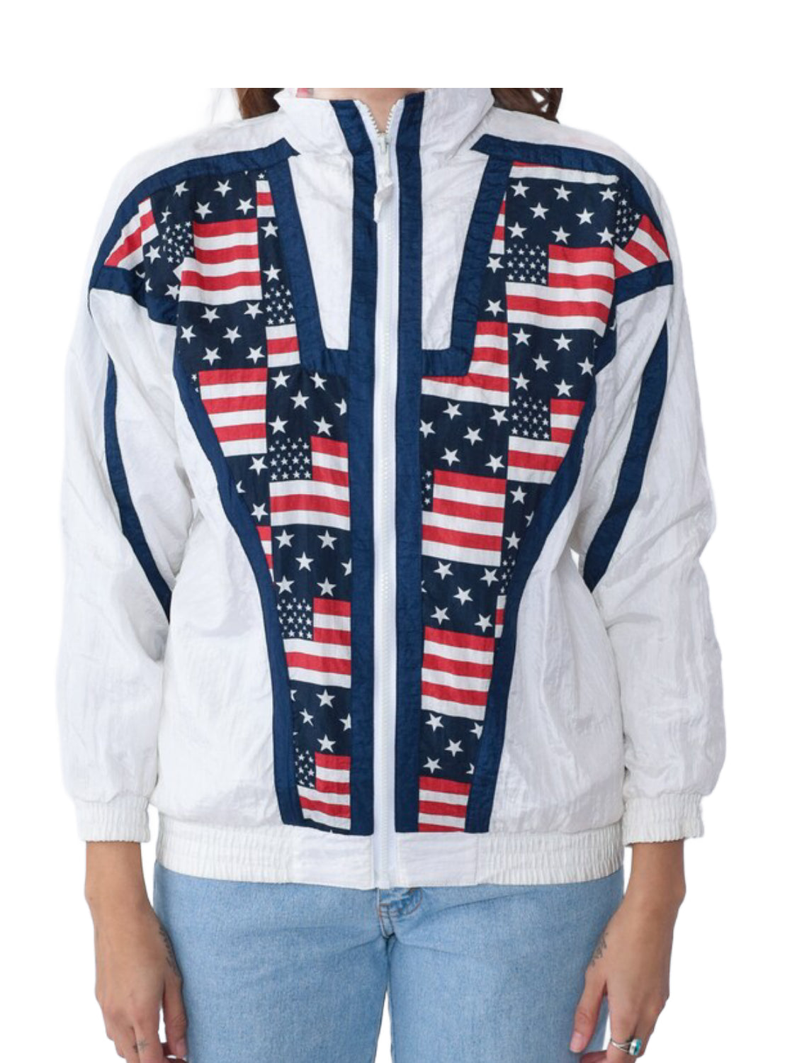 American Flag's Stars and Stripes Jacket | Windbreaker Jacket