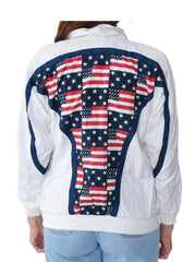 American Flag's Stars and Stripes Windbreaker Jacket