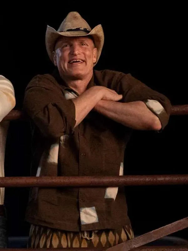 Brothers 2026 Woody Harrelson Brown Shirt
