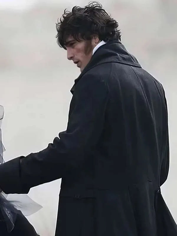 Wuthering Heights Jacob Elordi Wool Black Coat