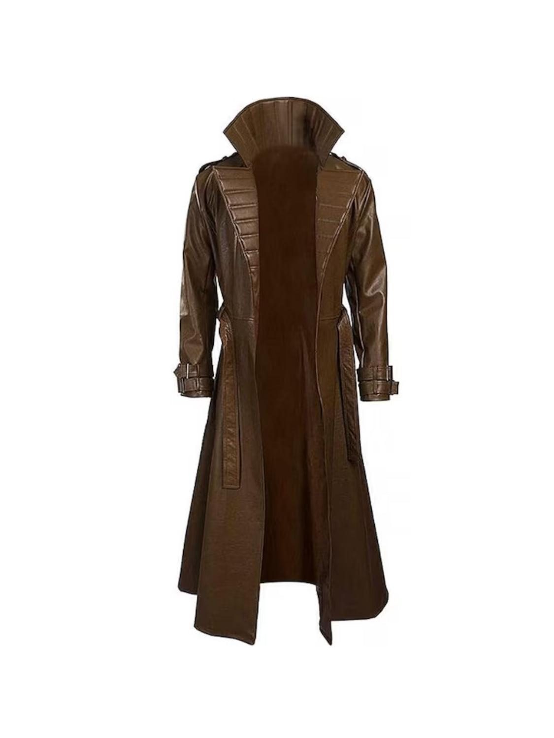 X-Men Gambit Cosplay Brown Leather Trench Coat