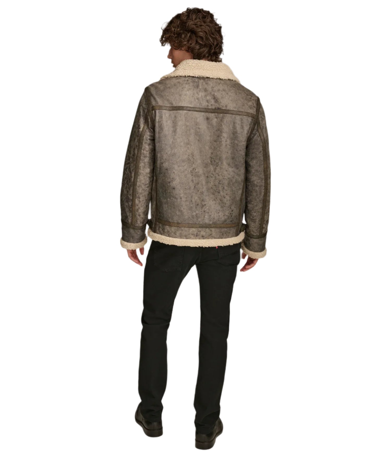 Xander Aviator Shearling Leather Jacket