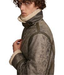 Xander Aviator Shearling Leather Jacket
